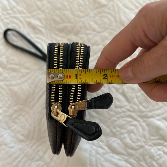 Coach Double Corner-Zip Wristlet - Picture 9 of 13